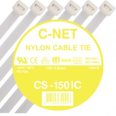 เคเบิ้ลไทร์ 6” (3.6 x 150 มม.) สีขาว (C-NET Cable Tie)